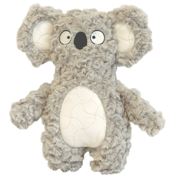 Plush koala, with crinkle paper