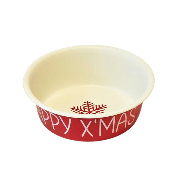 XMAS Edelstahlnapf HAPPY XMAS, rutschfest