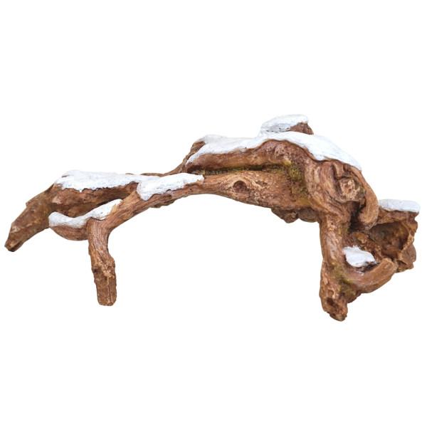 XMAS Aqua Ornaments "HOLZ" mit Schnee