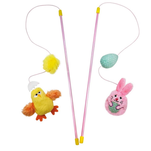 Easter fishing rod bunny and chick