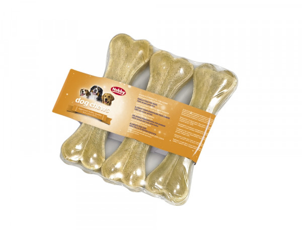 Rawhide bones pressed