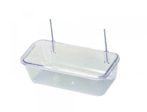 Feed bin with wire clamp