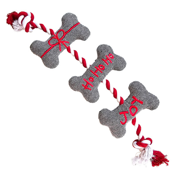 Xmas Stoffknochen mit Seil