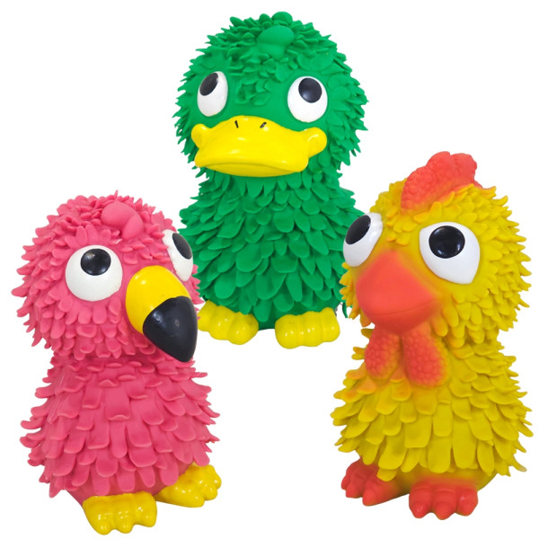 Latex Flamingo, Hähnchen und Ente