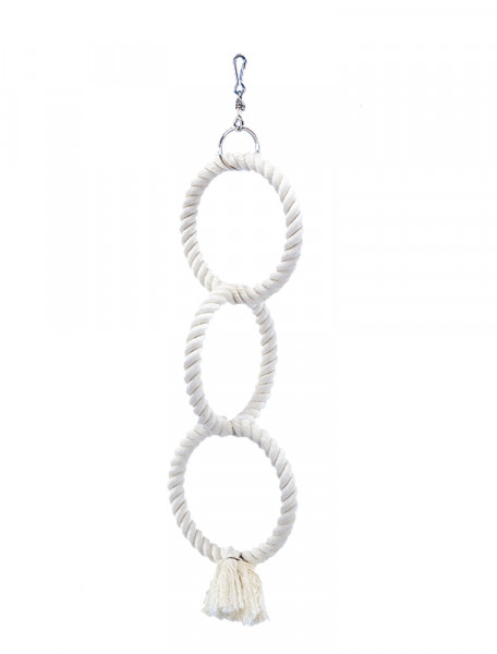 Climbing rings made of cotton for parakeets