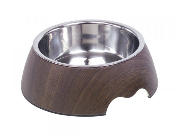 Melamine bowl "DARK WOOD"
