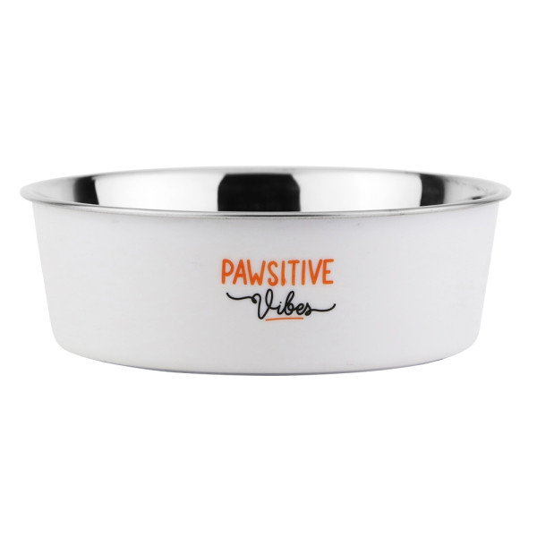 „Pawsitive Vibes“ steel bowl