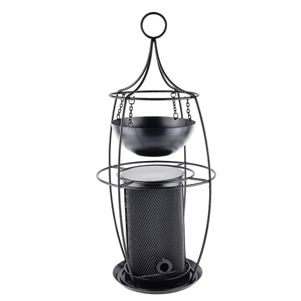 Futtersäule mit Pflanzenschale