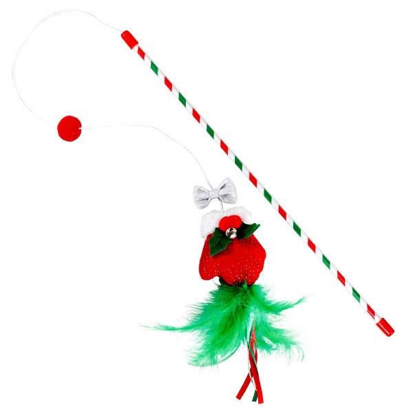XMAS 2 rod with toys, with catnip