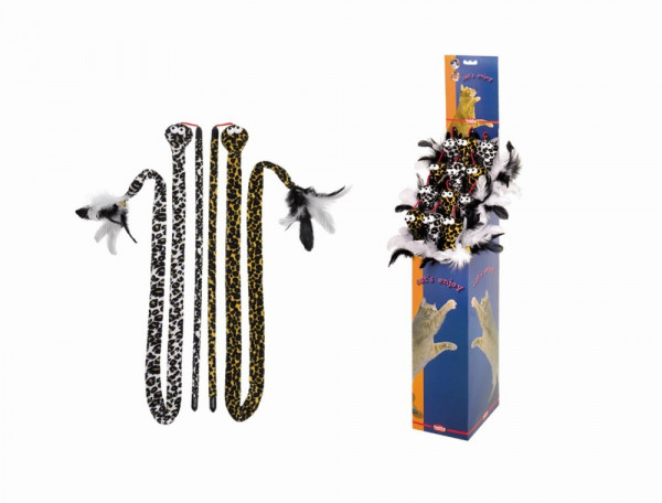 Angel mit Plüschschlange