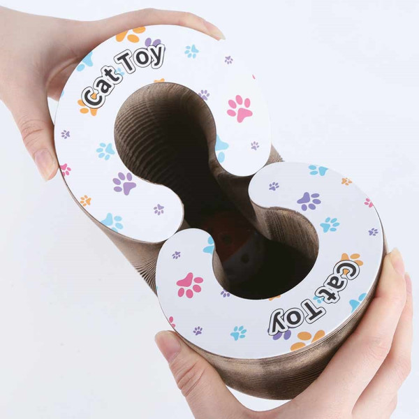 cat spinning top "Flex" made of cardboard