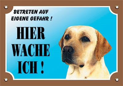 Warntafel Labrador