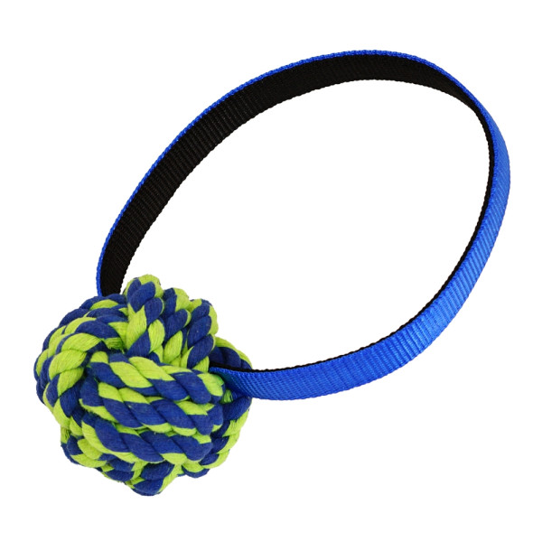 Rope Toy, Ball mit Nylon Handschlaufe