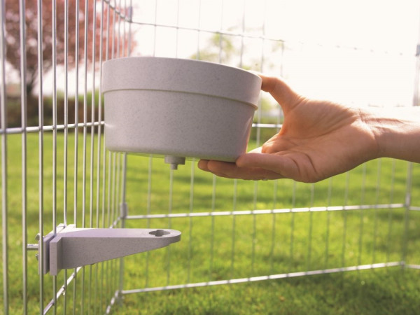 Crock food and water bowls