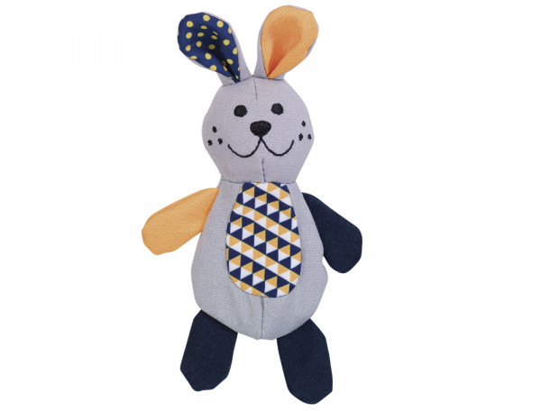 Fabric rabbit with catnip