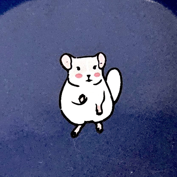 Rodent ceramic bowl "MOUSE" with inner edge
