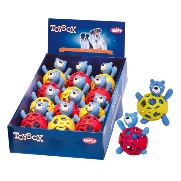 Vollgummi Gitterball mit Latex Bär