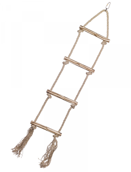 Wooden latter with sisal rope