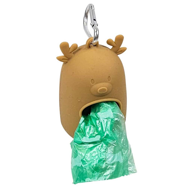 XMAS Silikon Kotbeutelspender "RENTIER"