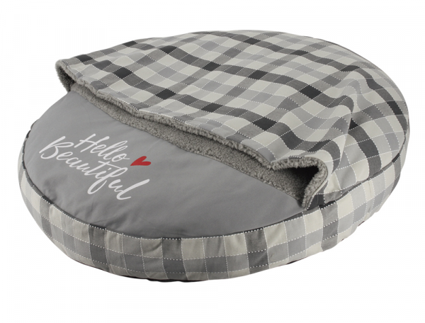 Komfort Kissen rund "CAMPO" mit Kuscheldecke