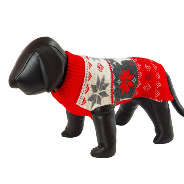 Xmas dog pullover "Snowflake"