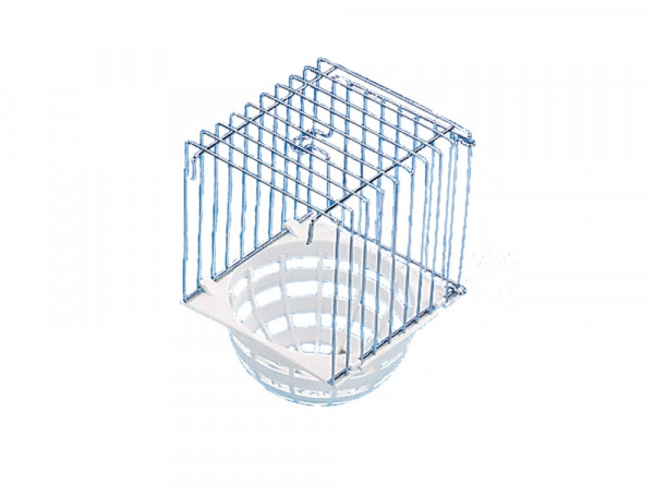 Canary nest wire with plastic upper part