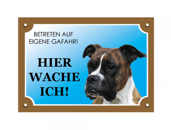 Warntafel Boxer