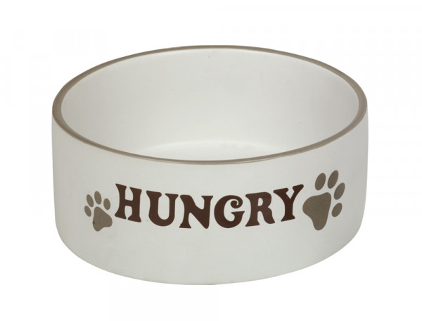 Dog ceramic bowl "HUNGRY"