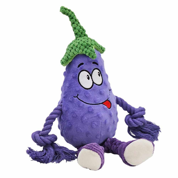 Plush eggplant