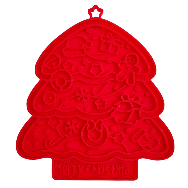 XMAS Silikon Leckmatte "TREE"