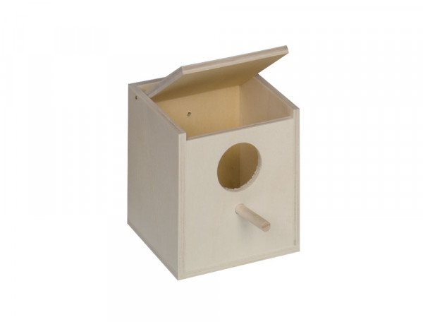 Exotic bird nesting box