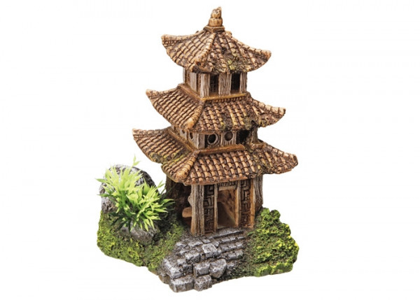 Aqua Ornaments "ASIAN TEMPLE" w/ plants