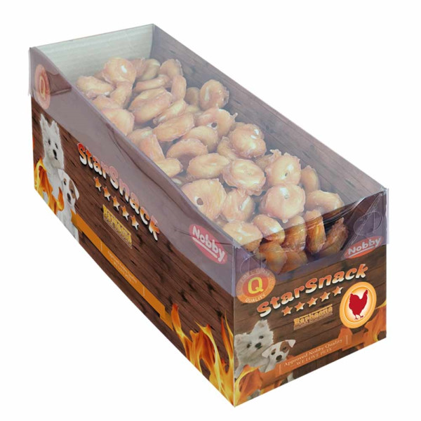 Lid transparent for display snacks