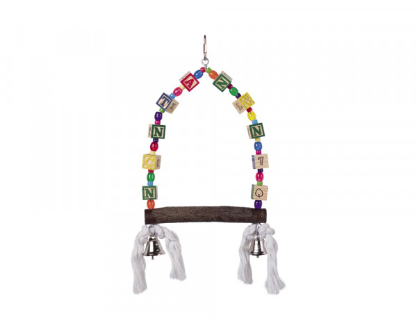 Cage Toy, Schaukel mit bunten Würfeln