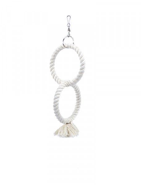 Climbing rings made of cotton for parakeets