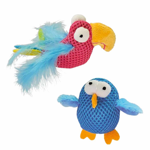 Mesh Birds, with catnip