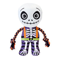 Halloween plush skeleton with rope Halloween plush skeleton with rope