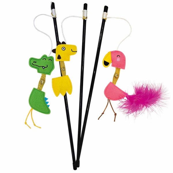 Angel Zootiere Filz mit Rasselball + Catnip