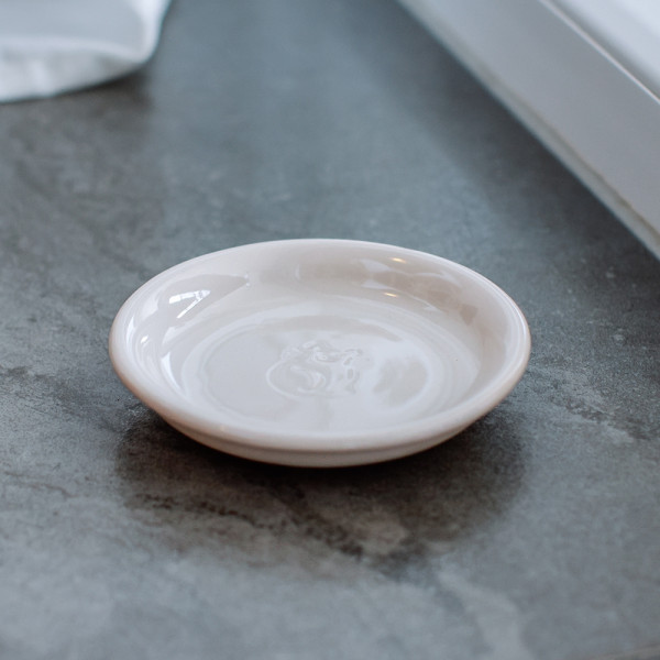 Cat ceramic milk dish