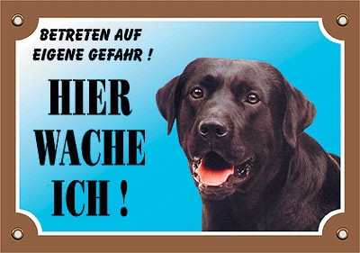 Warntafel Labrador