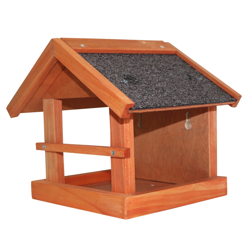 STARSWR Vogelhaus Aus Holz – Nistkasten Mit 2 Löchern Für Wildvögel, Blau, 31,8x19,1x18,5 Cm