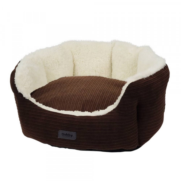 Comfort bed oval "KAMBA" brown