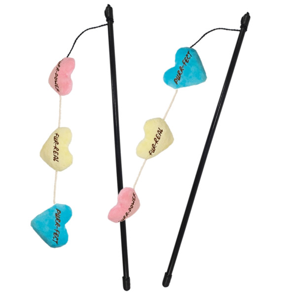 Rod with hearts, with catnip