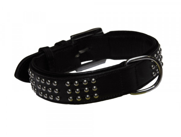 Leather collar "VINTO"
