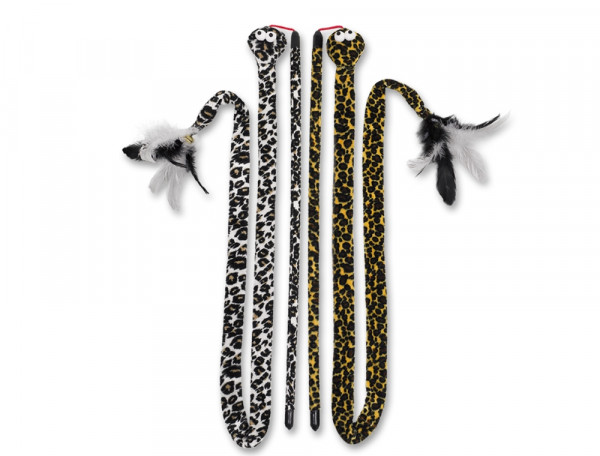 Angel mit Plüschschlange