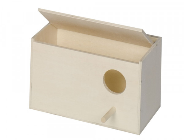 Exotic bird nesting box