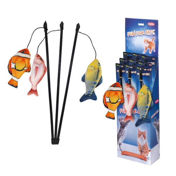Fishing rod with toy