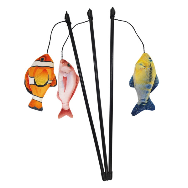 Fishing rod with toy