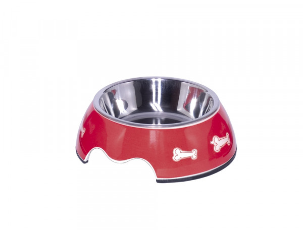 bowl "Bone" red