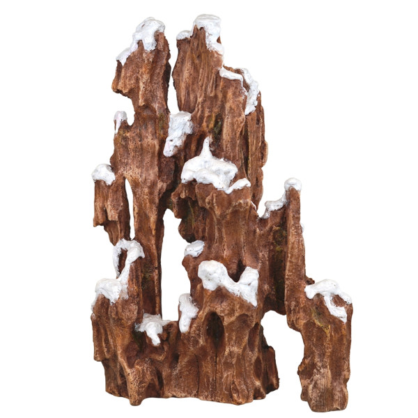 XMAS Aqua Ornaments "HOLZ" mit Schnee